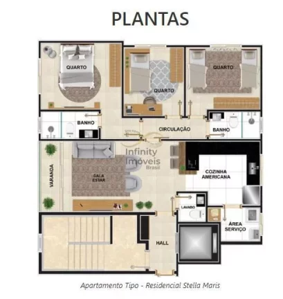 Imagem RESIDENCIAL STELLA MARIS CAIÇARA - Apartamento à venda no bairro Caiçaras - Belo Horizonte/MG