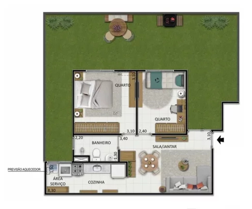Imagem Reserva Naturalis - Apartamento à venda no bairro Santíssimo - Rio de Janeiro/RJ