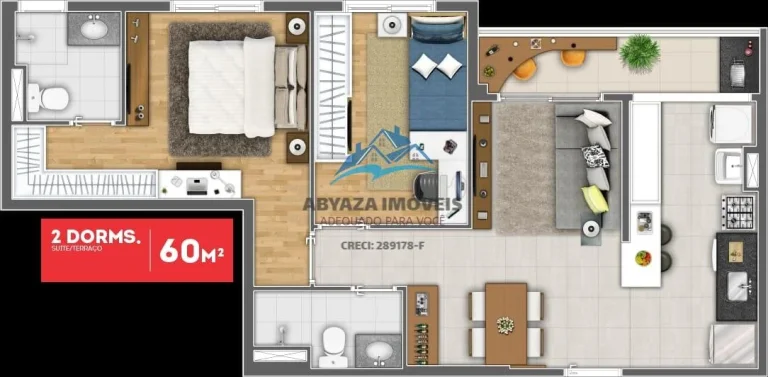 Imagem Apartamento para venda em Carapicuíba Mobiliado