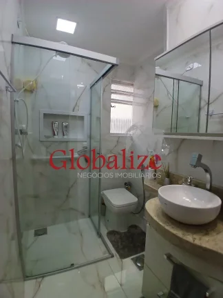 Imagem Apartamento 02 dormitórios sendo 01 suíte 01 vaga de garagem portaria 24h elevador Pompéia - Santos