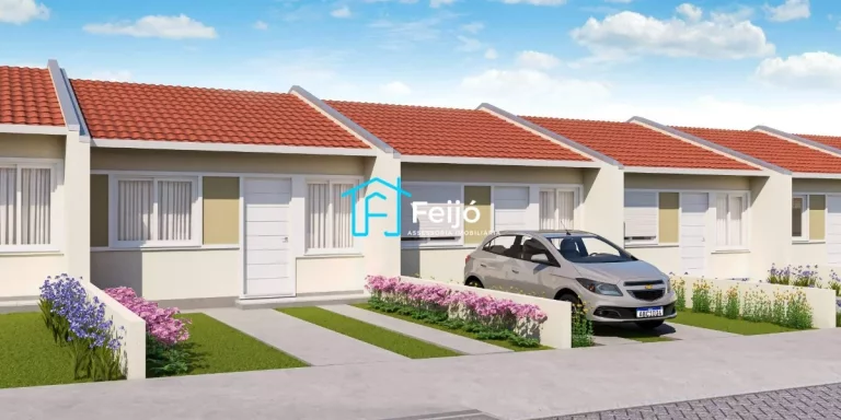 Casas novas 2 dormitórios com pátio em Alvorada