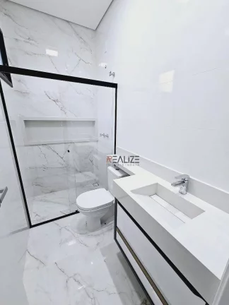Imagem Casa moderna com piscina e 3 suítes à venda, 140 m² por R$ 1.280.000 - Condomínio Jardim Brescia - Indaiatuba/SP