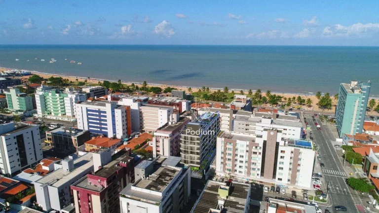 Imagem Flats com excelente área de lazer na cobertura com vista para o mar e a 160m da praia de Cabo Branco - FL0322
