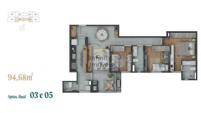 Imagem ALTO BELVEDERE MONT BLANC - Apartamento à venda no bairro Serra do Curral Del Rey - Nova Lima/MG