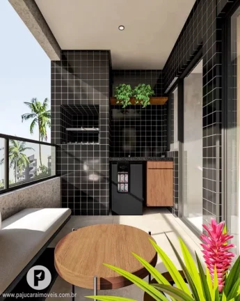 Imagem Quarto Sala 41m² ÷ 14 meses, Varanda Gourmet, 150m da Praia