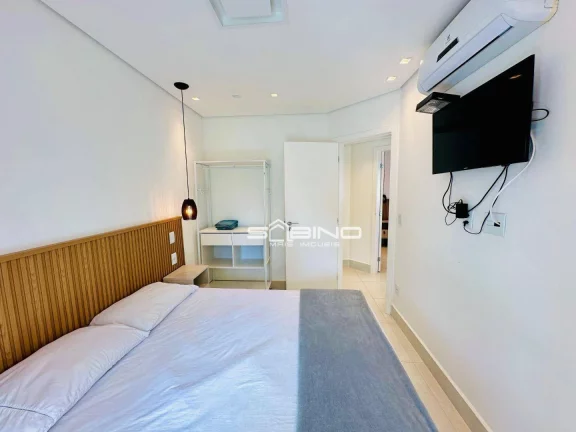 Imagem Aluguel anual na Riviera, Apartamento Pé na Areia, com 3 dormitórios 1 suíte, com 90m² de área útil, 2 vagas de garagem
