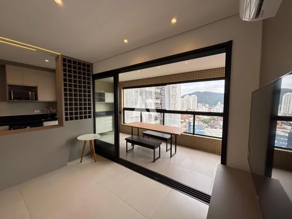 Imagem Apartamento à Venda com 2 dormitórios e vaga demarcada em José Menino, Santos/SP