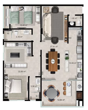Imagem APARTAMENTO RESIDENCIAL em Bombinhas - SC, Bombas