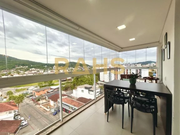 Imagem Excelente apartamento semi mobiliado em condomínio de alto padrão no bairro Saguaçu em Joinville,...