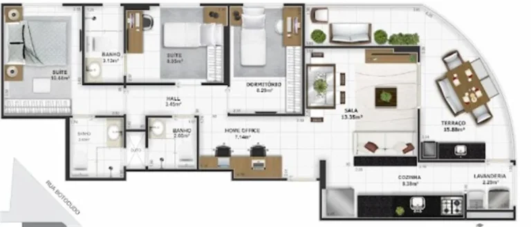 Imagem APARTAMENTO COM 97.42 m² - TUPI - PRAIA GRANDE SP