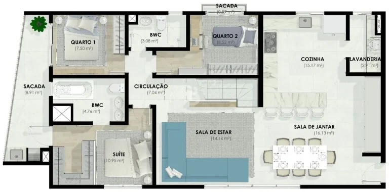 Imagem Apartamento em Bacacheri, Curitiba/PR