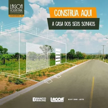 Imagem Lotes Parcelados Lagoa Golden Park com 1.000 Metros