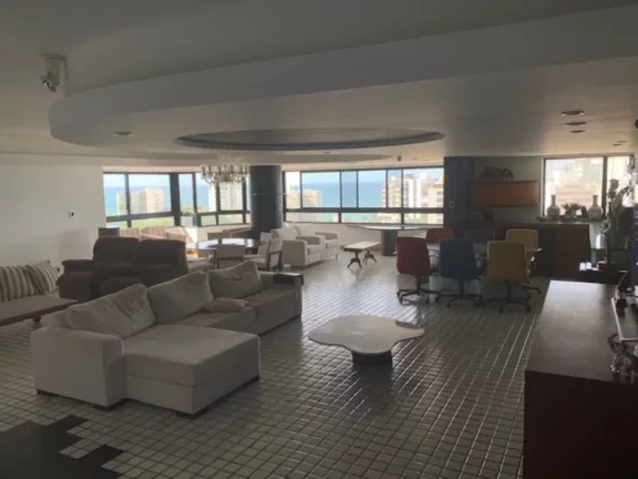 CONFORTÁVEL APARTAMENTO C/ 325m2 NO COBIÇADO CONDOMÍNIO MANSÃO DO ATLÂNTICO -RUA DE ACESSO LOCAL NO MELHOR DO RIO VERMELHO - VISTA MAR- R$1.950.000,00