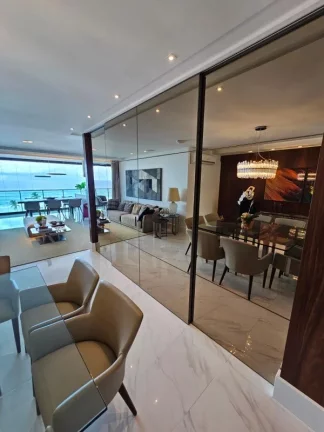 Imagem A 5ª Avenida Imóveis selecionou essa charmosa unidade no D'AZUR Odebrecht | Frente Mar | Torre PLAGE (melhor) | 4 suítes, 242,00 m² | Varanda Gourmet