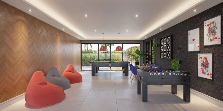 Imagem Flat em Condomínio Club a 370m da praia em Ponta de Campina - FL0396