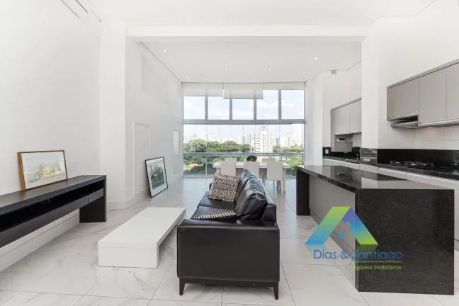 Imagem Apartamento com 1 Quarto e 2 banheiros para Alugar, 85 m² no Brooklin!