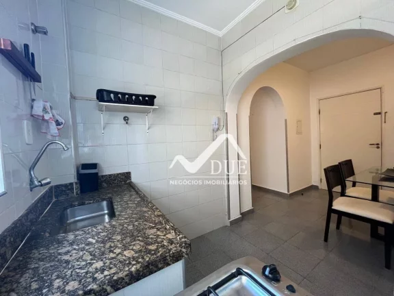 Imagem Apartamento porteira fechada com 1 dormitório à venda, 55 m² por R$ 430.000 - Embaré - Santos/SP