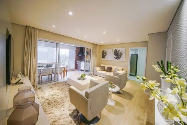 Imagem Apartamento de luxo no centro de São Bernardo do Campo-SP: 3 quartos, 3 suítes, 4 banheiros, 2 vagas, 151 m² - Condomínio Helbor Family Garden