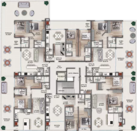 Imagem Bombas Home Club - Apartamento à venda no bairro Bombas - Bombinhas/SC