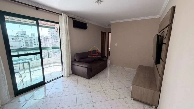 Imagem Apartamento para alugar em Praia Grande, Canto do Forte, com 1 quarto, 55m2