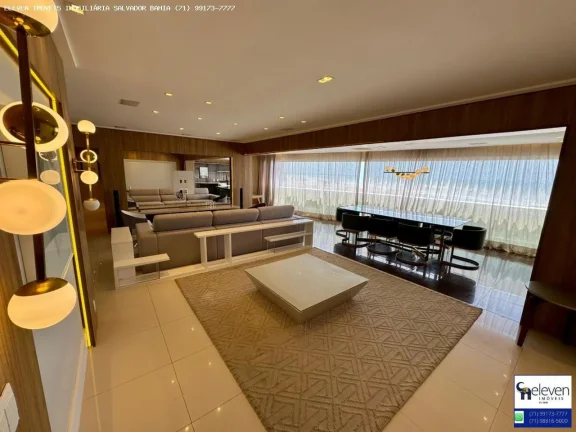 Imagem APARTAMENTO NO HEMISPHERE 360° PITUAÇU - 4 SUÍTES COM 200M2, NA MELHOR TORRE, VISTA MAR, FRONTAL,PORTEIRA FECHADA,