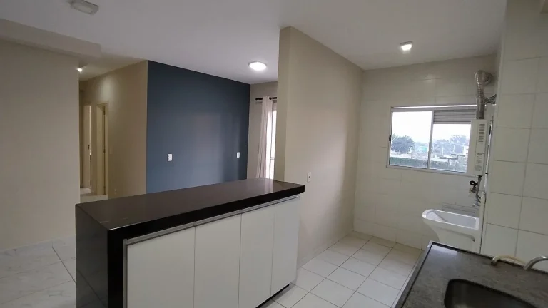 Imagem Apartamento com 59 m² com sala 2 ambientes, cozinha com armário, 2 dormitórios sendo 1 suíte, ba...
