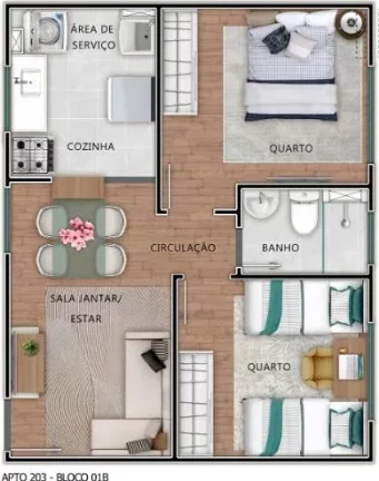 Imagem Apartamento com 2 dormitórios à venda, 41 m² por R$ 160.000,00 - Chácara Holiday - Itaquaquecetuba/SP