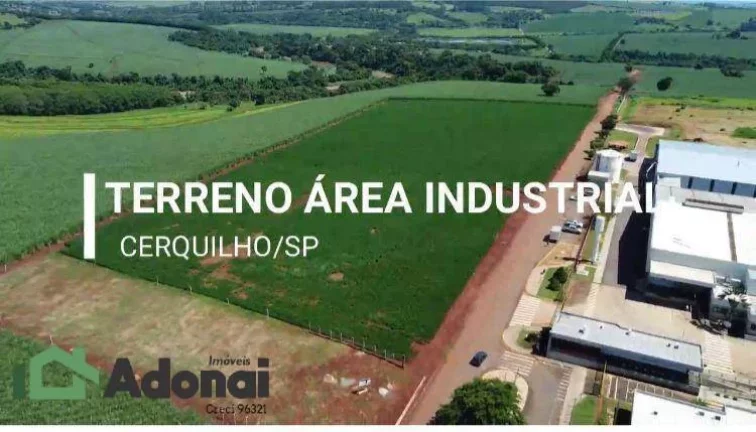 TERRENO INDUSTRIAL TOTALMENTE PLANO EM CERQUILHO SP