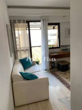 Imagem Flat disponível para venda no QI Intelligence Flat em Moema, com 37m², 1 dormitório e 1 vaga