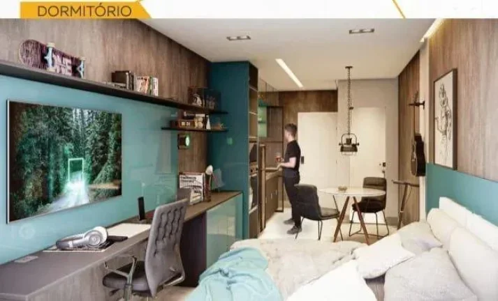Imagem Studio à venda, no Collegiate Plus São João Del Rei, em São João Del Rei, Colinas del Rey, com 1 quarto, 22,17m2