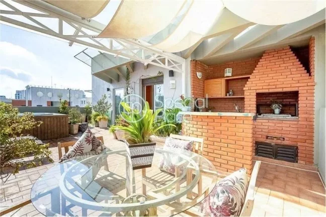 Imagem Ótima cobertura em Moema Pássaros com vista livre! - Área: 287,00m² Piso inferior: Hall de entra...