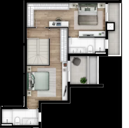 Imagem Gaia - Apartamento à venda no bairro Cabral - Curitiba/PR