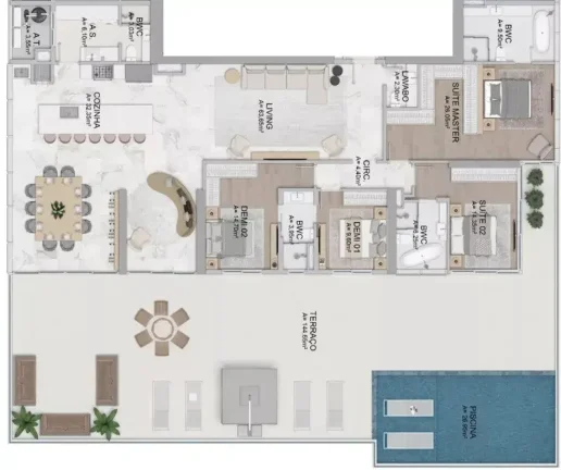Imagem Apartamento 4 Dormitórios para venda em Balneário Camboriú - SC