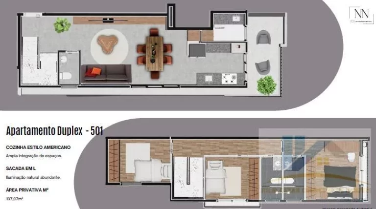 Imagem Apartamento para Venda em São José dos Pinhais, São Pedro, 3 dormitórios, 1 suíte, 2 banheiros, 1 vaga