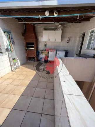 Imagem Casa assobradada , 2 casas , 1°com 3 dorms, 1 suíte, 2 vagas, 2° com 1 dorm e quintal ,bairro Jardim Las Vegas, Santo André