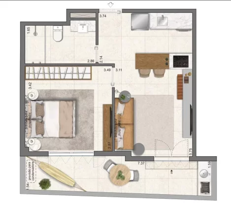 Imagem Apartamento para Venda em Rio de Janeiro / RJ no bairro Leblon