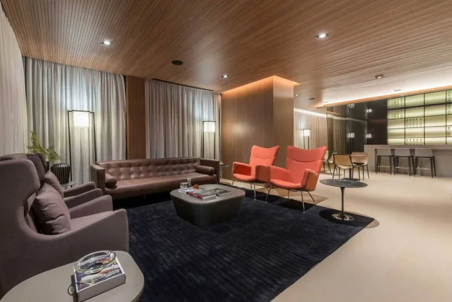 Imagem Flat disponível para locação no VHouse Faria Lima, com 46m², 1 dormitório e 1 vaga