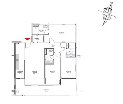 Imagem Apartamento de luxo na Enseada do Suá - 3 quartos, 3 suítes, 2 vagas de garagem e 124,19 m² de área. Venda em Vitória-ES!