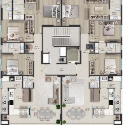 Imagem Apartamento à venda no bairro Centro - Balneário Camboriú/SC