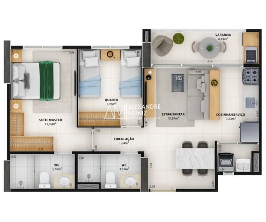 Imagem Bosque da Cidade, apartamentos à venda, Cidade dos Funcionários.