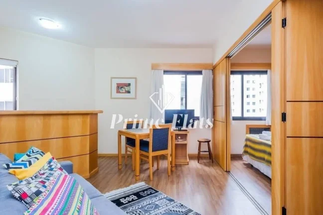 Imagem Flat disponível para venda no Hotel Hampton Park no Jardim Paulista, com 31m², 1 dormitório e 1 vaga