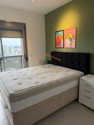 Imagem Apartamento totalmente mobiliado, com 78m². Possui 2 dormitórios, sendo 1 suite com varanda, sala ...
