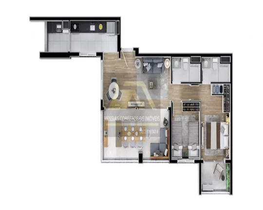 Imagem APARTAMENTO DE 3 DORMITÓRIOS SENDO 1 SUITE E 1 VAGA