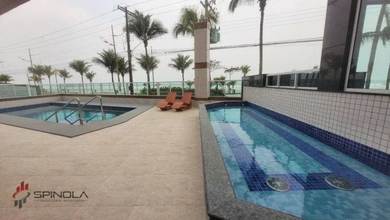 Imagem Apartamento com 1 dormitório à venda, 54 m² por R$ 470.000,00 - Real - Praia Grande/SP