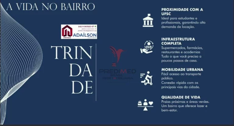 Imagem Unidades habitacionais do Smart 1 Trindade Estúdios FLORIANOPOLIS SC