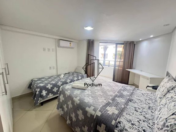 Imagem Flat mobiliado e equipado com varanda a 100 metros da praia do Cabo Branco - FL0925
