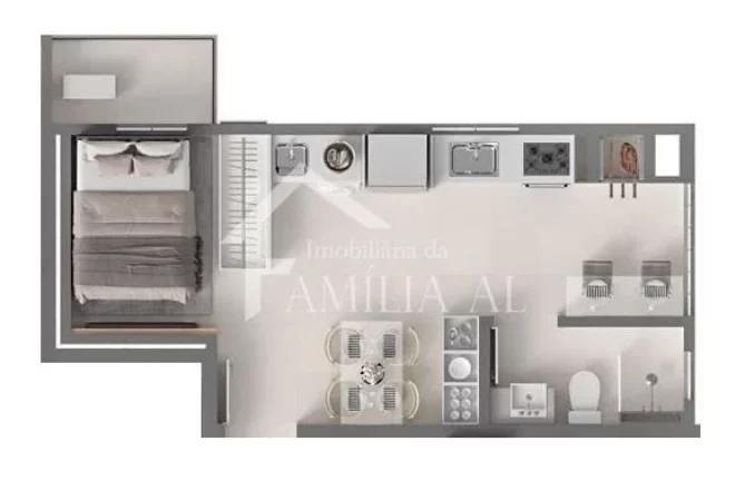 Imagem APARTAMENTO STUDIO COM ELEVADOR E PISCINA NO SAGUAÇU