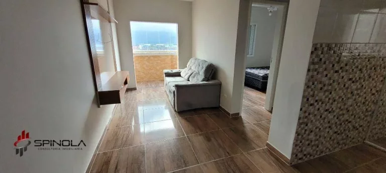 Imagem Apartamento com 1 dormitório à venda, 36 m² por R$ 325.000,00 - Caiçara - Praia Grande/SP