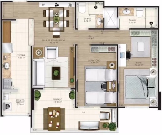 Imagem APARTAMENTO COM 157 m² - GUILHERMINA - PRAIA GRANDE SP