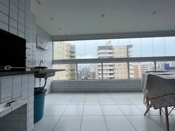 Imagem Apartamento com 3 dorms, Aviação, Praia Grande - R$ 850 mil, Cod: 1385